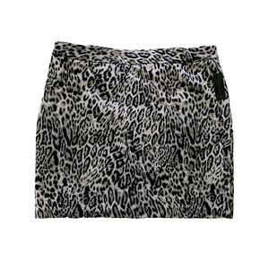 Worthington Animal Print Skirt Plus Size 22W New Leopard Cheetah Tiger Black